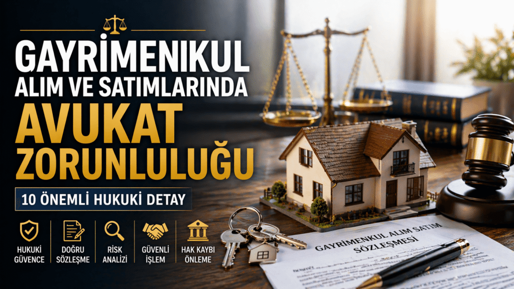 Gayrimenkul Alım ve Satımlarında Avukat Zorunluluğu