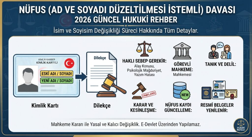 Nüfus (Ad ve Soyadı Düzeltilmesi İstemli)