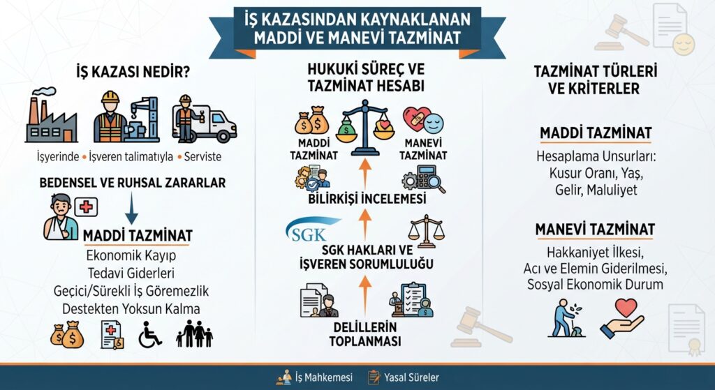 Tazminat (İş Kazasından Kaynaklanan Maddi-Manevi Tazminat)